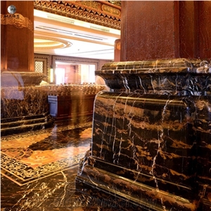 Afghan Portoro Marble Golden Portoro Stone Slabs