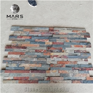 Cheap Natural Rusty Slate Stone Wall Cladding Panel