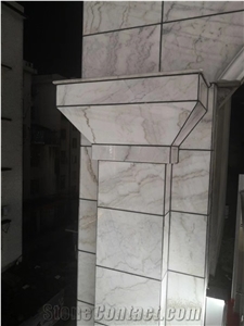 China Cheap Marble Guangxi White Marble Tile Slab Floor Wall