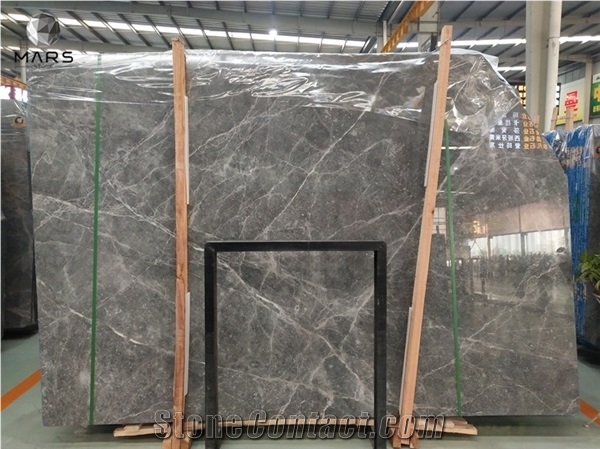 China Dark Gray Herme Gray Marble Slabs for Interior