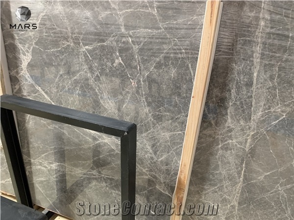 China Dark Gray Herme Gray Marble Slabs for Interior