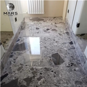 China Grey Marble Stone Natural Cobico Marble Big Flower