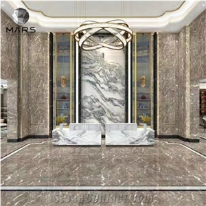 Large Slabs Cyprus Grey Floor Tiles Turkish Marble