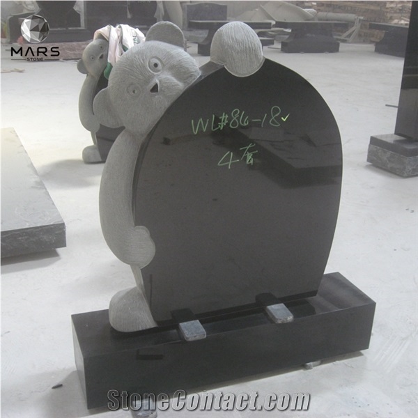 Upright Bear Pet Grave Tombstone Children Headstone