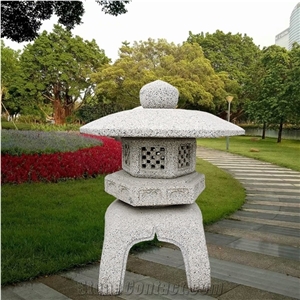 Carved Stone Sculpture Japanese Stlye Lanterns Jn-001