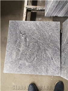 New Nero Santiago Granite Flamed Tiles Floor