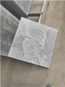 New Nero Santiago Granite Flamed Tiles Floor