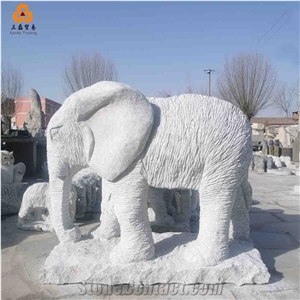 Stone Animal Sculpture Big Nose Elephant Statue