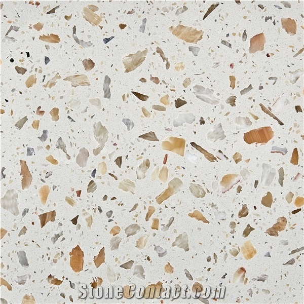 Cement Terrazzo Bathroom Floor and Wall Tile
