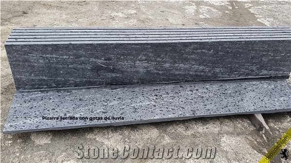 Grey Slate from Bierzo (Spain) Sawn Surface