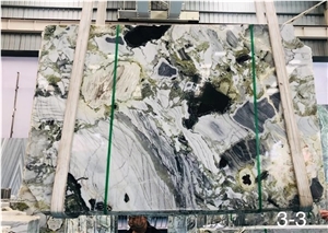 Ice Green Marble Slabs for Wall and Floor Covering, Cold Jade Marble