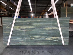 Peacock Green Marble for Wall Tiles