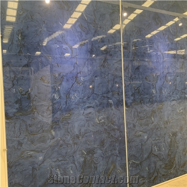 Artificial Blue Marble Sintered Stone Cladding