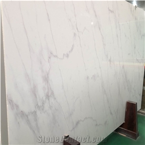 Artificial Stone Calacatta White Marble Slab Decor