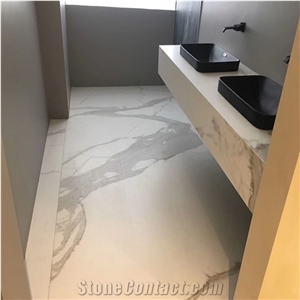 Artificial White Marble 12mm Porcelain Slabs
