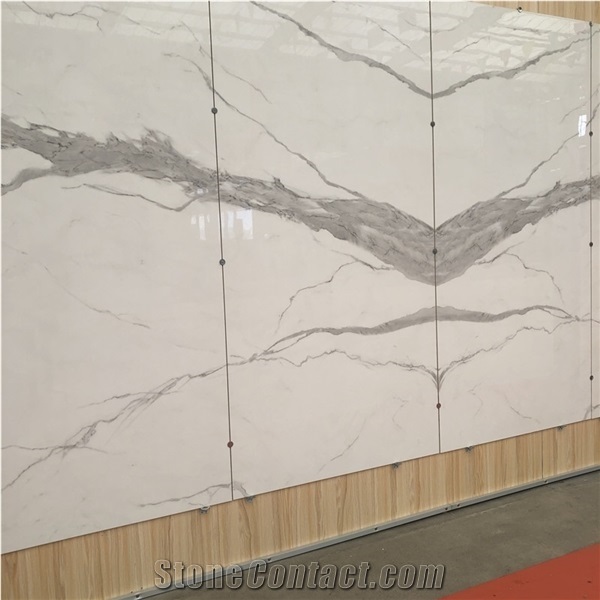 Artificial White Marble Sintered Stone Decoration