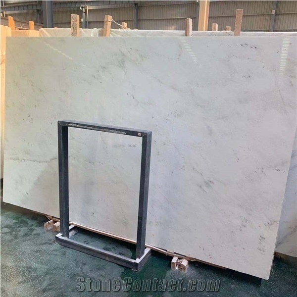 Natural White Marble Slab for Hotel Wall &Floor Project