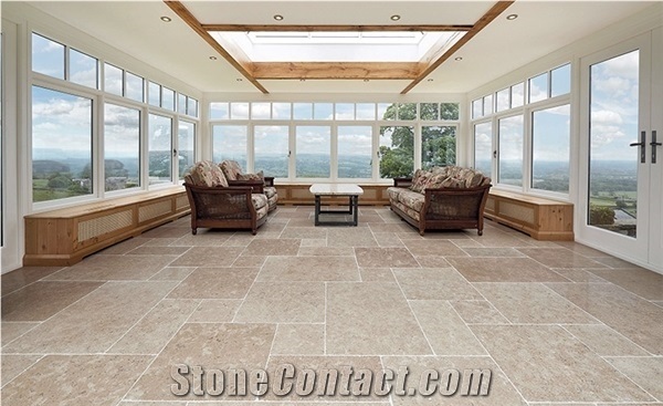 Cepes Limestone Tiles- Satino & Antique Finish Pattern