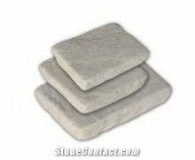 Mint White Sandstone Cobblestone, Pavers