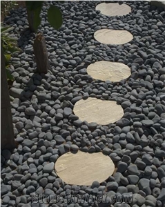 Mint White Sandstone Garden Stepping Stone