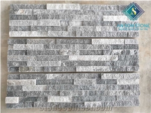 Black Marble Split Wall Panel Ledge Stone