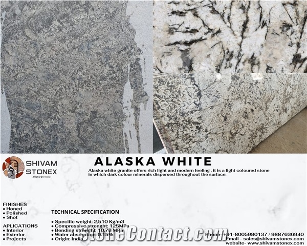 Alaska White Granite Slabs