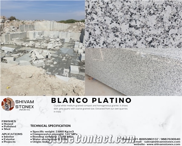Granite Blocks, India White Granite Blocks