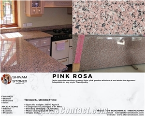 Pink Rosa Granite Slabs