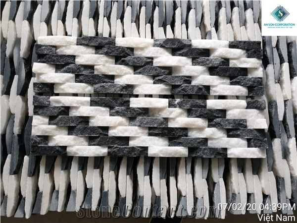 Black and White Combination Wall Panel