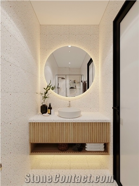 Quartz Bathroom Countertops, Vanity Tops- Khang Minh Conslabs