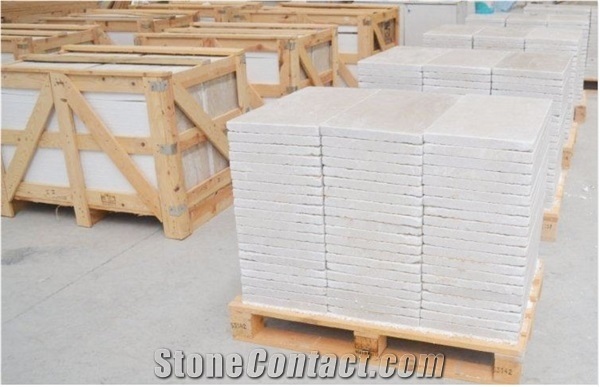 Beige Marble Pavers, French Pattern 3cm