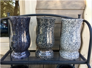 Granite Memorial Vases, Memorial Lanterns