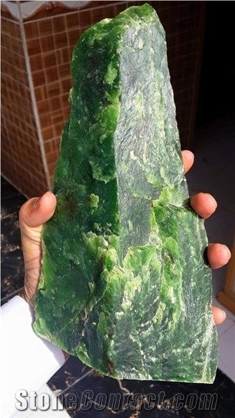Huge Source Of Rough Green Nephrite Jade Boulders