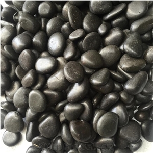Black Polished River Pebble Stones from China