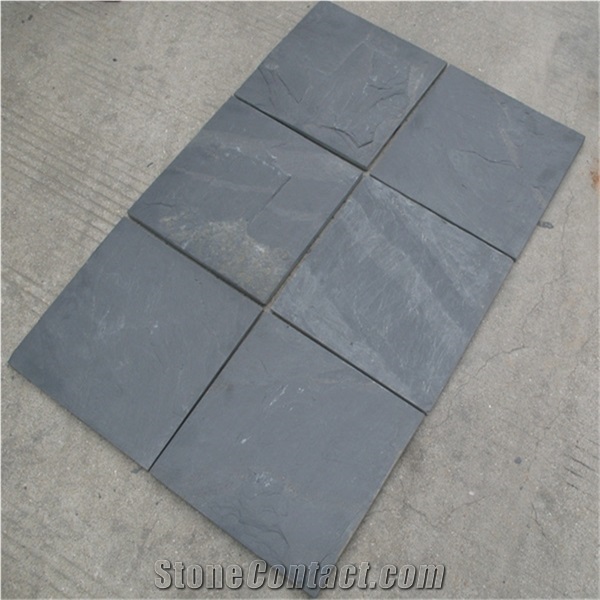 Black Slate Tiles & Slab