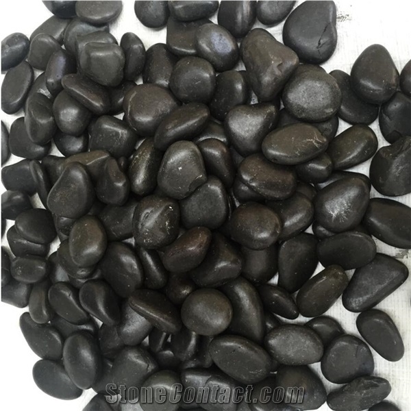China Decorative Black Pebbles Stone