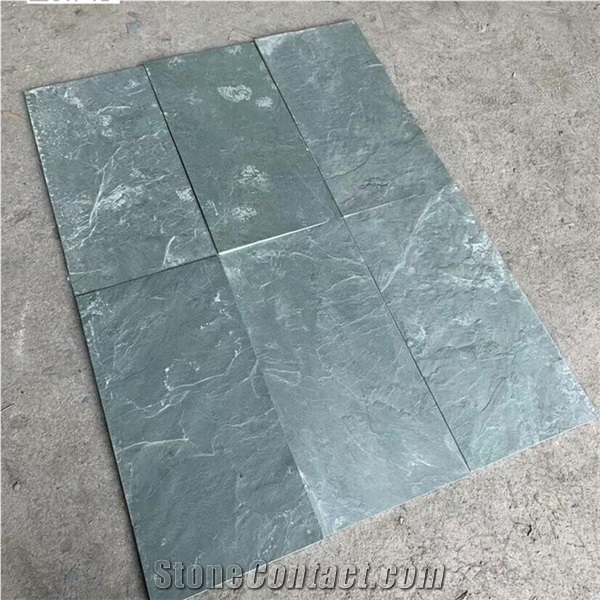 China Green Color Of the Slate Tiles