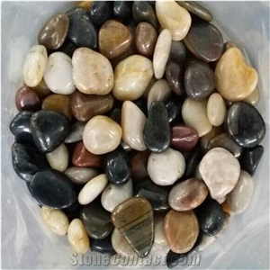 China Multicolor Decorative Polish Pebbles Stone