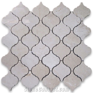 Crema Marfil Marble 3-4x3-4 Square Mosaic Tile
