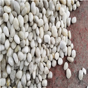 Decorative White Polish Stone Pebbles
