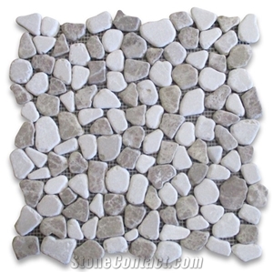Light Brown Marble 3 Inch Hexagon Mosaic Tiles