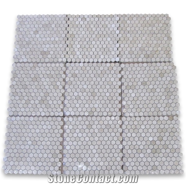 Marfil Crema Marble 2x2 Square Mosaic Tiles