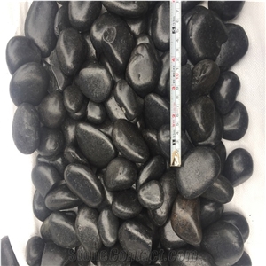 Polished Black Pebbles Stone 20-30mm