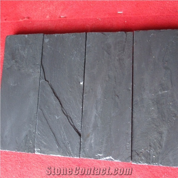 Chinese Natural Split Black Slate Pavers