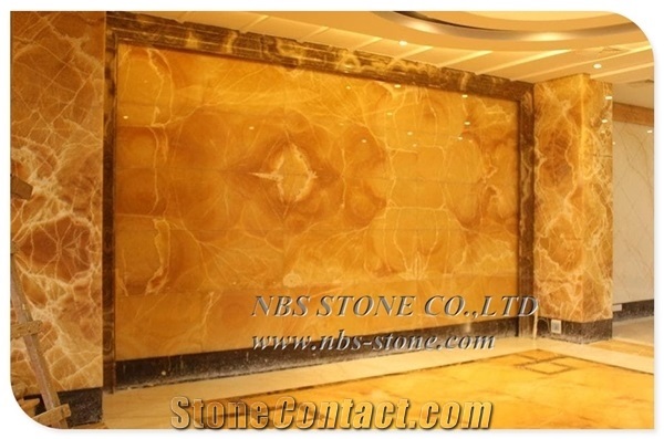 Orange Onyx Slab Wall Tiles Flooring Tiles