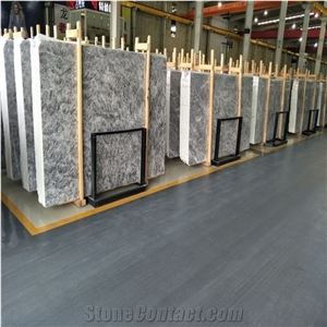 China Ice Grey Marble Slab for Countertop Wall