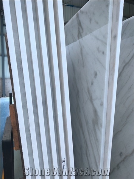 Polished Guangxi White Marble Slabs