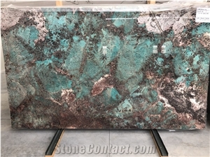 Amazonite Granite Slabs, First Choice Italian Production
