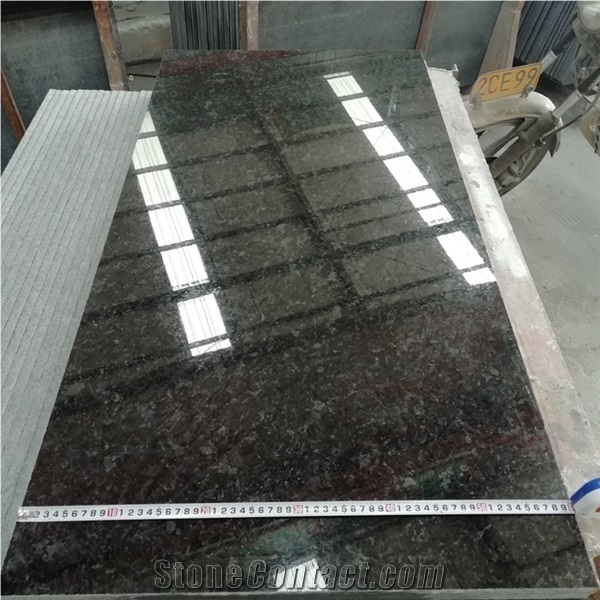 Angola Black Granite Cut Slabs Tiles