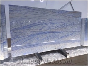 Azul Blue Macaubas Quartzite Slabs for Interior Design